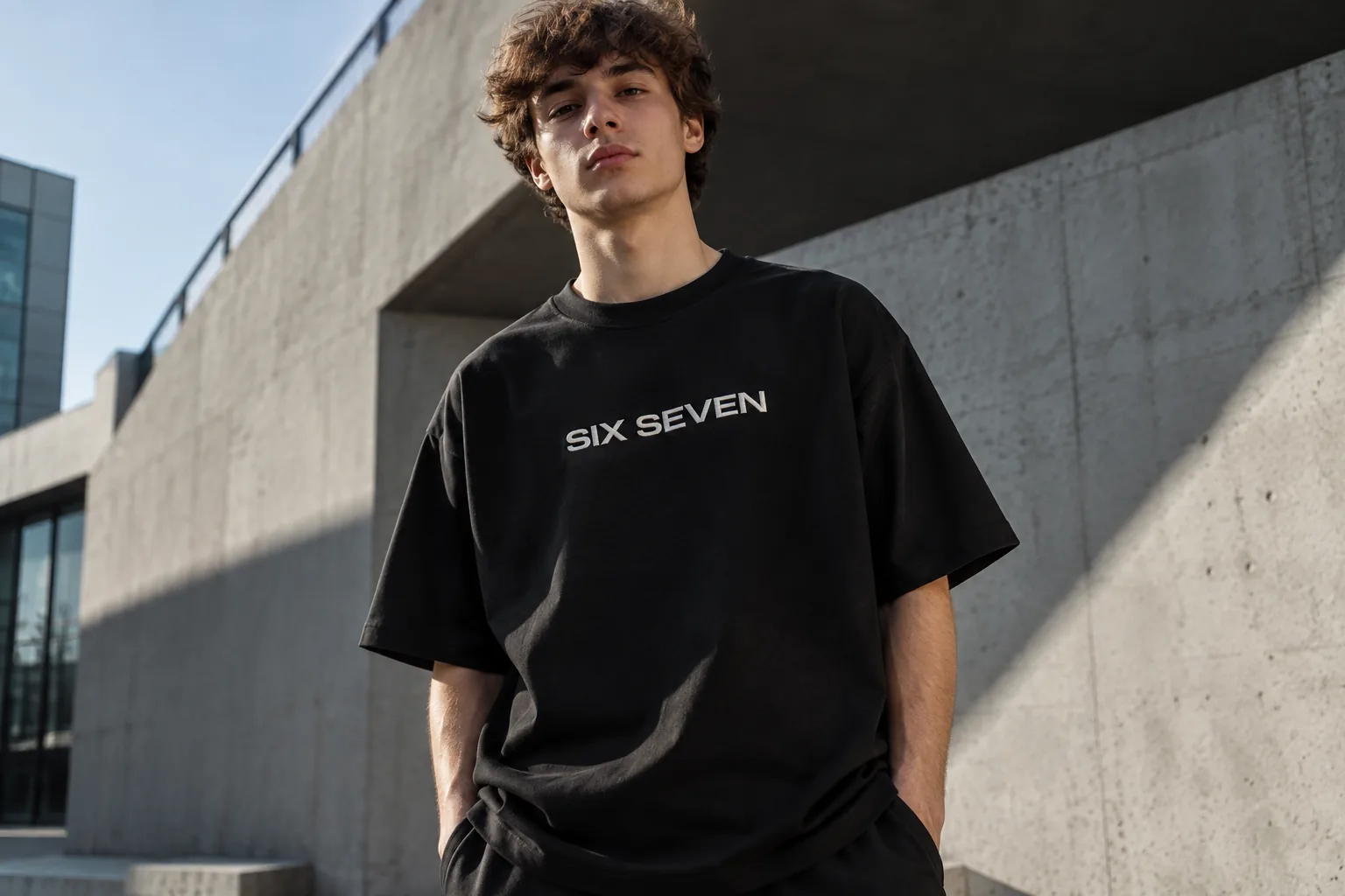 Six Seven (6–7): как носить трендовую надпись на футболке — дополнительное фото 6